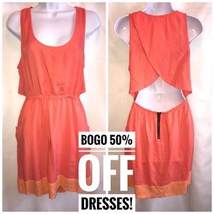 🆑 Orangish Material Girl dress.